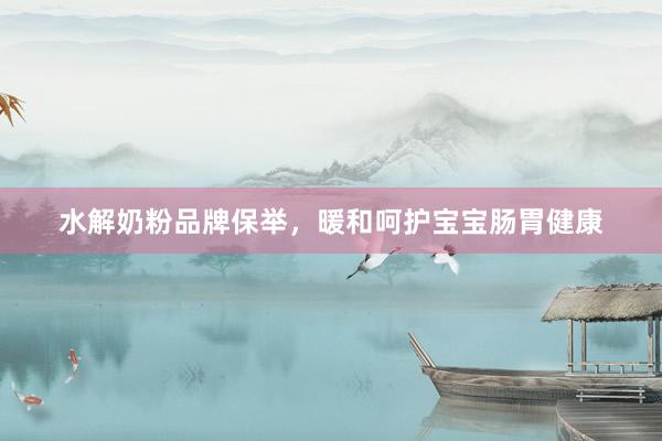 水解奶粉品牌保举，暖和呵护宝宝肠胃健康